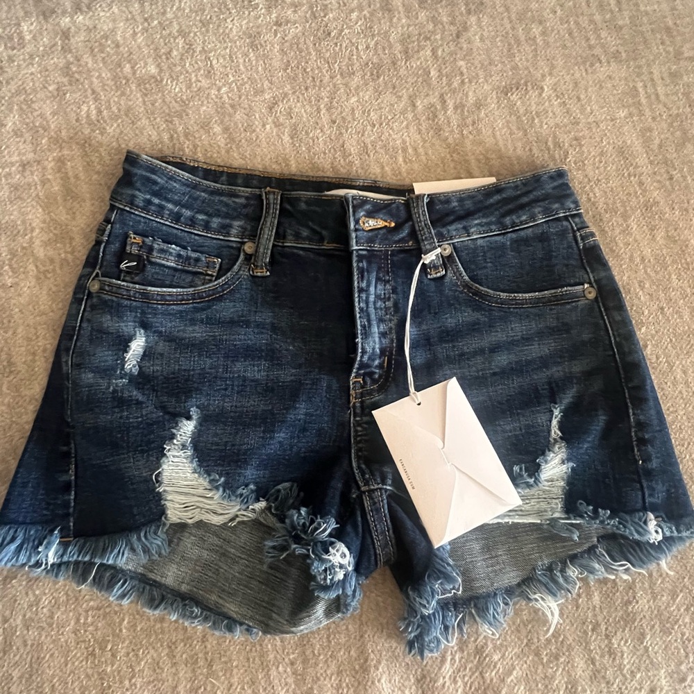 Kancan Denim Distressed Women's Shorts size small